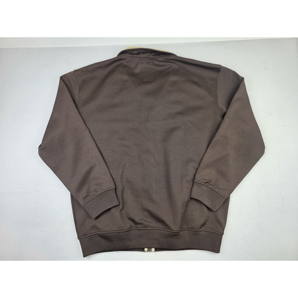 Y2K Ecko Unlimited Men's Jacket Brown Embroidered Rhino Logo Full Zip Up Mens XL - Picture 5 of 7